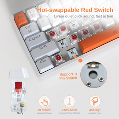 Redragon K642wgo Akali 60% Rgb Mechanical Keyboard