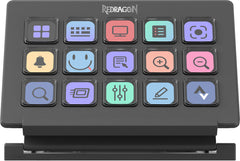 Redragon Streamcraft 15 Customizable Led Keys