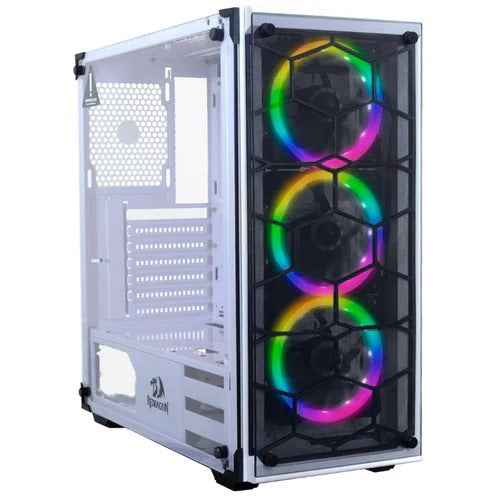 Redragon Wheel Jack Gc-606 White Game Case with 3 Rgb Fan