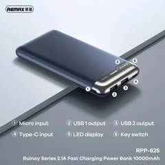 Remax Rpp-625 10000mah Fast Charging Power Bank
