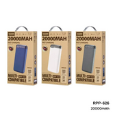 Remax Rpp - 626 20000mah Ruinay Series 2.1a Fast Charging Power Bank with power banks