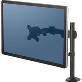 Fellowes Reflex Series Adjustable Computer Monitor Stand For Desk W/ Single Monitor Arm Up To 32" Monitor Capacity