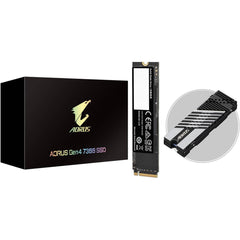 Gigabyte Aorus 1tb Gen4 Pci Express 4.0x4, Nvme 2.0 M.2 2280 Up To 7,300 Mb/s Sequential Read & Up To 6,000 Mb/s Sequential Write - CompuMe