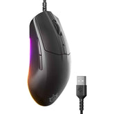 Steelseries Rival 3 Gen 2 Gaming Mouse — 8500 Dpi Truemove Core Optical Sensor , 60 Million Click Durability , Low Latency, 77g Lightweight , 100% Ptfe Feet , Rgb ,black