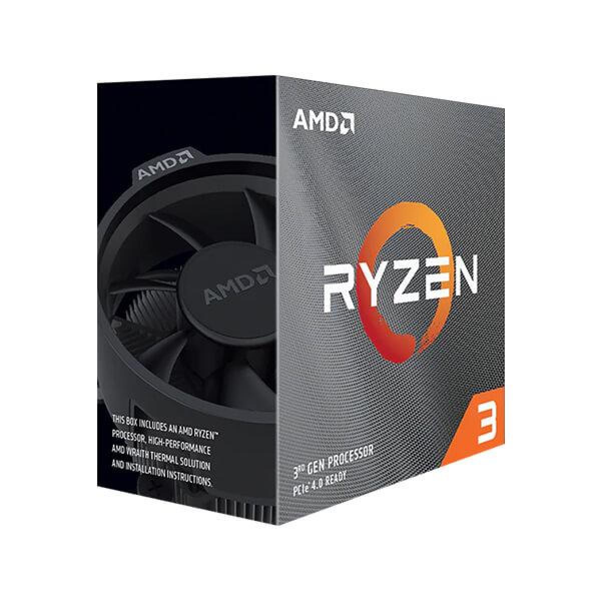 AMD Ryzen™ 3 3100 CPU, 4 Cores 8 Threads Up to 3.9GHz Processor, cpu processors