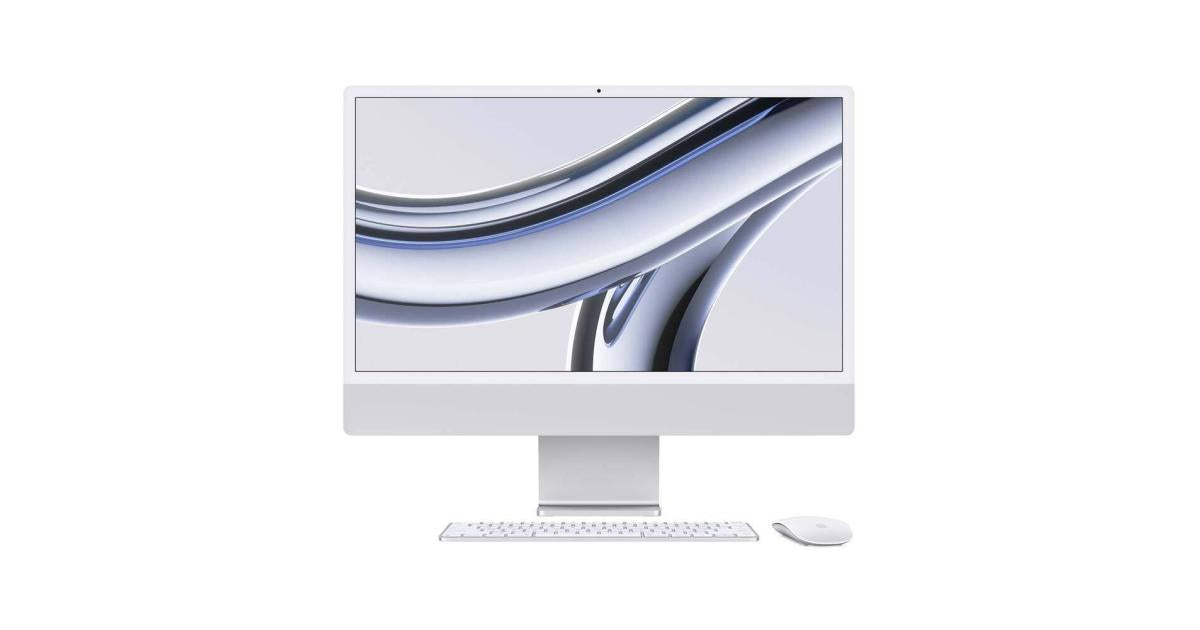 Apple iMac 24" with Retina 4.5K display Apple M3 chip with 8‑core CPU and 10‑core GPU 8GB RAM 512GB SSD