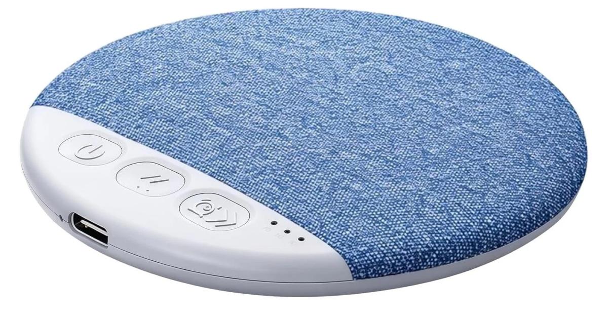 X3Pro Bluetooth Pillow Top Disc Speaker White Noise Blue White, Rechargeable USB-C, Ultra-Thin, (Hi-Fi) sound, Bluetooth 5.4, For iOS and Android