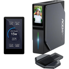 Acemagic S1 Mini Pc Barebone Intel 12gen N95 4 Cores For Home & Business Support Dual 4k Display & Dual Lan , Black