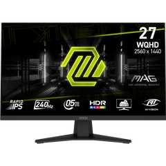 Msi Mag 274qf X24 27" Rapid Ips 2k 240hz 0.5ms Hdr Ready Srgb 130% Amd Freesync™ Premium Ai Vision & Console Mode W/ 2x Hdmi & Displayport Black