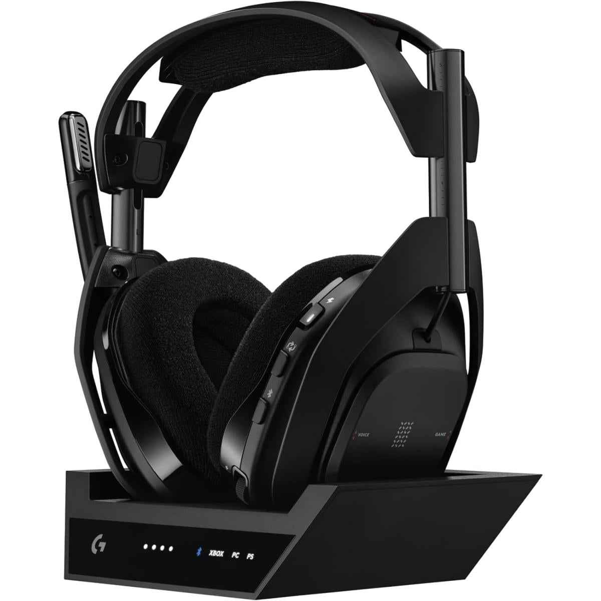 Logitech G Astro A50 X Omni Platform Wireless Gaming Headset + Base Station For Ps5, Xbox, Pc: Playsync Video & Audio Switcher, Hdmi 2.1 4k 120hz Vrr, <24 Bit/48 Khz, 24hr Battery, 2.4ghz & Bt Black