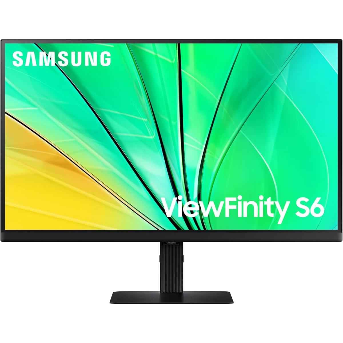 Samsung 27" Viewfinity S6 (s60d) Ips Qhd 2k 100hz Hdr10 Height Adjustable Stand W/ Hdmi, Displayport, Usb A Black