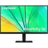 SAMSUNG 27" ViewFinity S6 (S60D) IPS QHD 2K 100Hz HDR10 Height Adjustable Stand w/ HDMI, DisplayPort, USB-A - Black