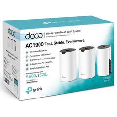 TP-LINK Deco S7 AC1900 Whole Mesh Wi-Fi System Smart 1000 mbps Router Gigabit Ports Work with Amazon Alexa (3-Pack)