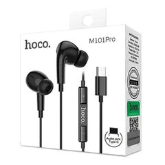 HOCO M101 PRO TYPE-C EARPHONES CRYSTAL SOUND WIRE-CONTROLLED DIGITAL WITH MICROPHONE