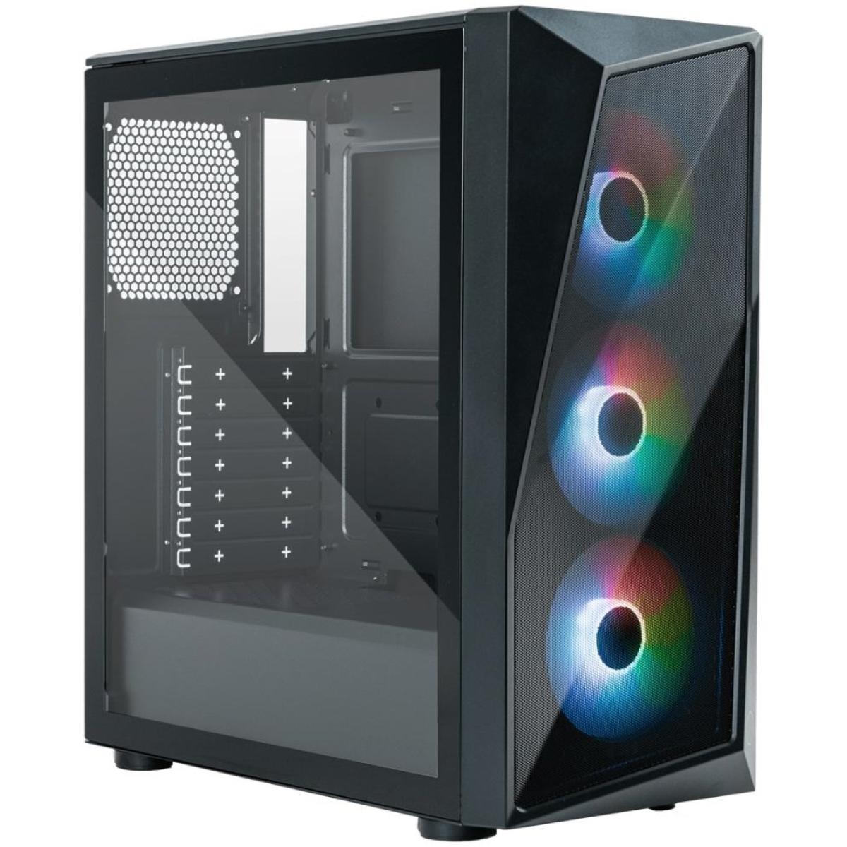 COOLER MASTER CMP 520 ARGB Mid Tower Tempered Glass Gaming Case w/ 3 x120mm ARGB Fan | CP520-KGNN-S00 | COOLER MASTER CMP 520 ARGB Mid Tower Tempered Glass Gaming Case w/ 3 x120mm ARGB Fan | CP520-KGNN-S00 |