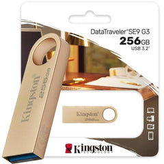 Kingston Datatraveler Se9 G3 256gb Usb Flash Drive Usb 3.2 Gen 1 Speed Up To 220mb/s Premium Metal Casing - CompuMe