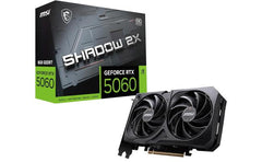 Msi Geforce Rtx 5060 Ti 8g Shadow 2x Oc Plus 8gb Gddr7 128 Bit Memory, 2602 Mhz Boost Clock, 28 Gbps Memory Speed, 4608 Cuda Cores, Pci Express Gen 5