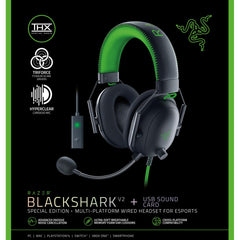 Razer Blackshark V2 Se Gaming Headset Thx Spatial Audio W Usb Sound Card - CompuMe
