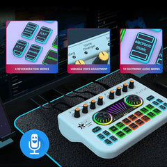 Sound Card English Cross - border X3 Sound Card Special Effects Live Recording with streaming equipment