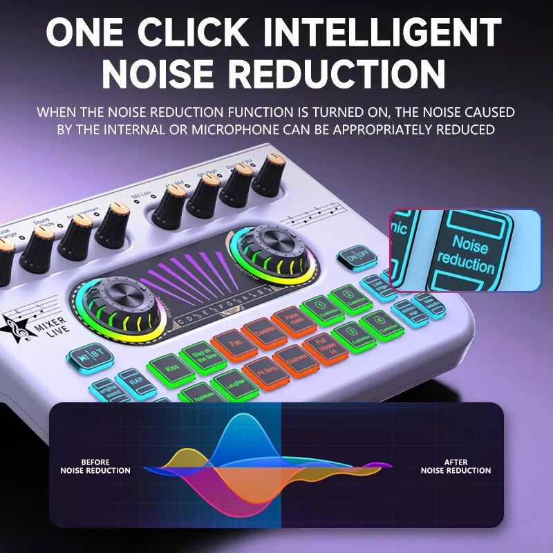 Sound Card English Cross - border X3 Sound Card Special Effects Live Recording with streaming equipment