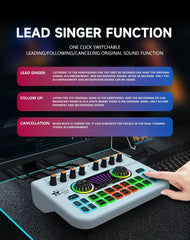 Sound Card English Cross - border X3 Sound Card Special Effects Live Recording with streaming equipment