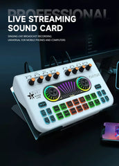 Sound Card English Cross - border X3 Sound Card Special Effects Live Recording with streaming equipment