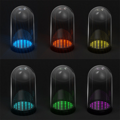 Storage Display Boxes Transparent Boxes Dustproof Storage Boxes with Led Lights