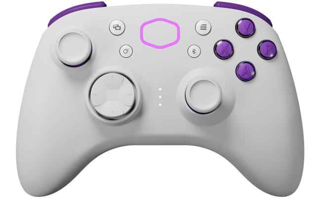 Cooler Master Storm Controller (White) Ergonomic Multi-Host Wireless (Bluetooth 5.0) & Wired via USB-C Gaming Controller Up To 40-Hours Battery Life - Xbox Layout Joystick For Win, iOS & Android