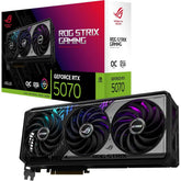 Asus Rog Strix Geforce Rtx™ 5070 Oc Edition 12gb Gddr7 Graphics Card (pcie® 5.0, 12gb Gddr7, Hdmi®/dp 2.1, 3.2 Slot, Axial Tech Fans, Maxconta Design, Phase Change Gpu Thermal Pad, Aura Sync)