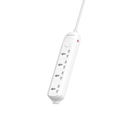 HUNTKEY DMA-401 POWER STRIP 4 UNIVERSAL OUTLETS 1.5 METER EXTENSION CORD, SURGE & OVERLOAD PROTECTION, 2500W 10A MK PLUG
