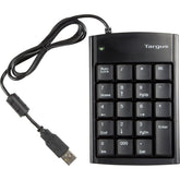 Targus Ultra Mini USB Keypad with USB Port Connector True Plug - and - Play Device Connects with Laptop Desktop & Other Devices - Black