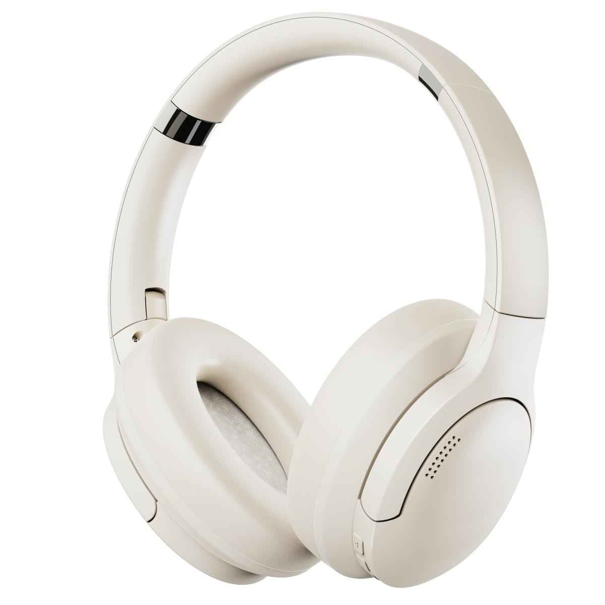 Wiwu Td 02 Soundcool Headset Wireless Bluetooth Headphone Up To 30h Battery Life Hifi Sound White
