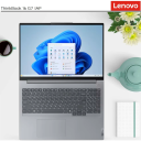 Lenovo ThinkBook 16 Gen 8, 16.0" FHD+ IPS Laptop, Intel Core Ultra 7 255H 16-Core, 16GB DDR5 RAM, 512GB NVMe SSD, Intel Arc 140T Graphics, Thunderbolt 4, Backlit Keyboard, Arctic Grey, 1 Year Warranty