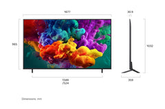 LG QNED Evo Mini LED 75Inch, Smart & 4K, AI Assistant, Dynamic QNED Color, Magic Remote - 75QNED85B6T.AMNE