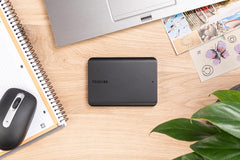 Toshiba Canvio Basics (1/2)tb Portable External Hard Drive Usb 3.0, Black -