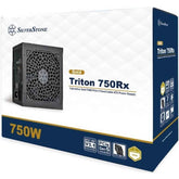 SilverStone Triton 750Rx Gold 750W (ATX 3.1) PCIE 5.1 (12V-2x6 ) 80 Plus Gold Fixed Cables - High Performance Power Supply w/ Silent 120mm Fan | SST-TR750R-GF |