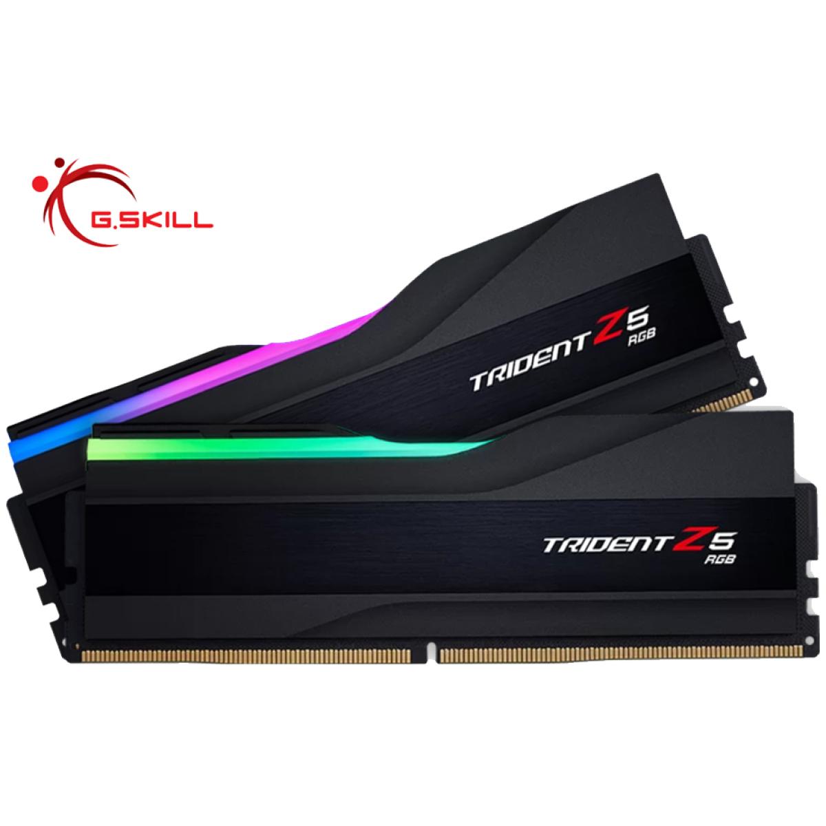 Gskill New Trident Z5 Rgb Series 32gb (2 X 16gb) Pc Ram Ddr5 7200 Desktop Memory Black Gskill New Trident Z5 Rgb Series 32gb (2 X 16gb) Pc Ram Ddr5 7200 Desktop Memory Black