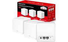 MERCUSYS Halo H30G AC1300 Whole Home Mesh Wi-Fi System, 3-Pack, Wireless Speeds Up To 1.3 Gbps, Dual Band, Seamless Roaming, Gigabit Ports, 3,500sqft Coverage, Easy App Control, White