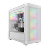 Gamdias Athena M3 ARGB Tower Gaming Case White, cases
