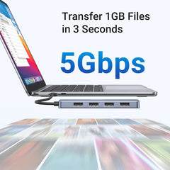UGREEN USB-C to 4-Port USB 3.0 Hub – 5Gbps SuperSpeed