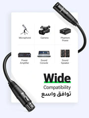 Ugreen 20712 Xlr Male To Female Microphone Extension Audio Cable 5m