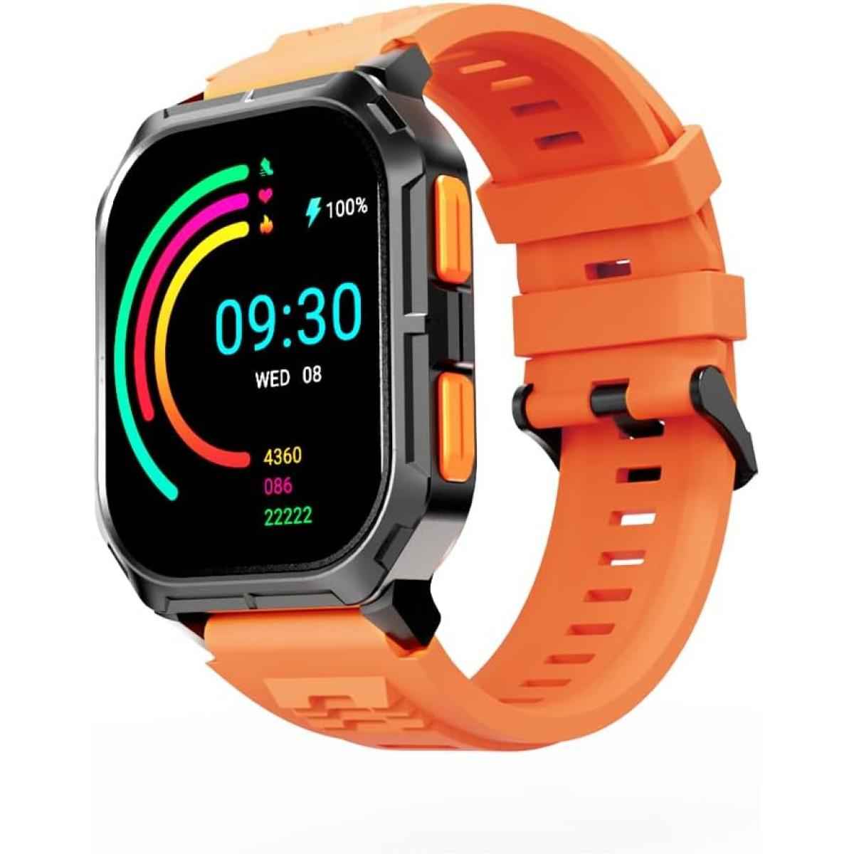 Hifuture Ultra 3 Bluetooth Calling Smart Watch, 2.0 Inch Ips Display, Ip68 Waterproof, 24/7 True Heart Rate & Blood Oxygen Sensor (the Fifth Generation), Up To 7 Days Daily Use, 100+ Sports Mode Orange