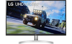 LG 32UN500-W 32” 4K HDR 10 DCI-P3 90% Color Gamut w/ 3-Side Virtually Borderless Design & Built-in Speakers