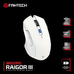 Fantech Wg12rs Raigor Iii Wireless Gaming Mouse White