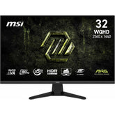 MSI MAG 325QF E18V Monitor, 32" Rapid VA Display, 2K WQHD Resolution, 180Hz Refresh Rate, 0.5ms (GtG) Response Time, Adaptive-Sync Technology, Black