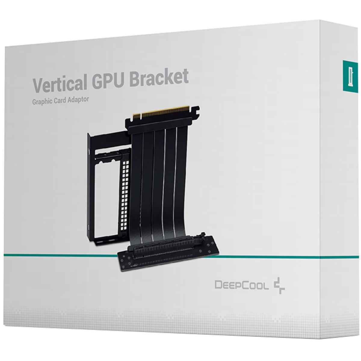 Deepcool Vertical Gpu Bracket Pci E 4.0 & Pci E 3.0 Emi Shielding Black