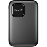 Havit Pb34 Power Bank 20000mah 22.5w Fast Charge , Multiple Ports Usb A & Usb Type C , Led Indicator, Ultra Slim Design Charging For Compatible Devices Grey