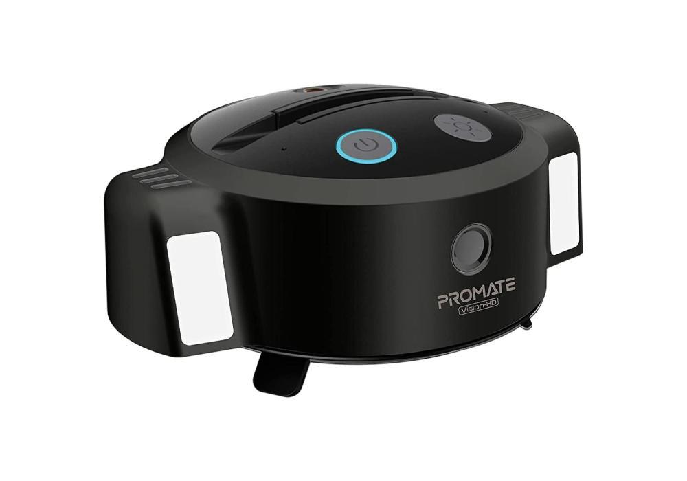 Promate Vision-HD 3-in-1 Ai Auto Tracking Smart Web Camera w/ 5000mAh Battery Phone Holder Mic LED Light & 360 Rotation Promate Vision-HD 3-in-1 Ai Auto Tracking Smart Web Camera w/ 5000mAh Battery Phone Holder Mic LED Light & 360 Rotation
