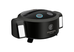 Promate Vision-HD 3-in-1 Ai Auto Tracking Smart Web Camera w/ 5000mAh Battery Phone Holder Mic LED Light & 360 Rotation