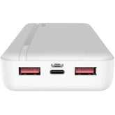 Havit Pb92 Power Bank 20000mah Dual Fast Charge 20w & 22.5w , Multiple Usb A Outputs, Usb Type C , Led Indicator, Triple Proteion Charging For Compatible Devices White